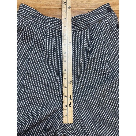 Vintage Chaus Pants Women's Size 6 Wool Blend Herringbone High Rise Trousers - Picture 12 of 16